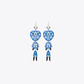 Tory Burch Alien Earrings - Tory Silver / Blue
