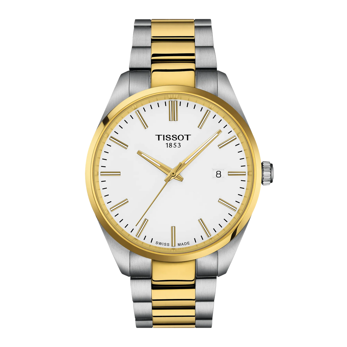 Front view of the watch Tissot PR 100 40mm