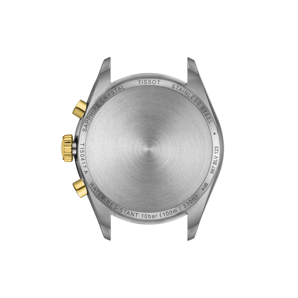 Back view of the watch case TISSOT PR 100 40mm