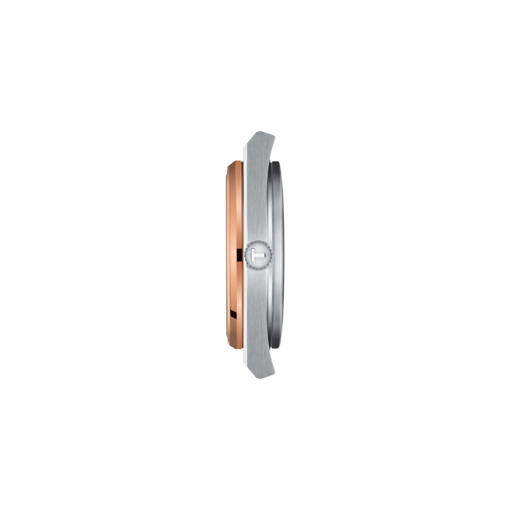 Profile view of the watch case Tissot PRX 40mm