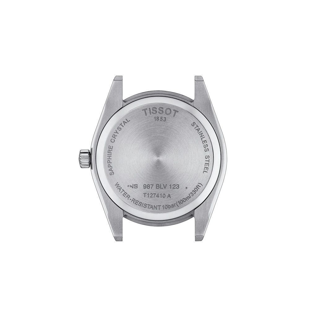 Back view of the watch case Tissot Gentleman 40mm