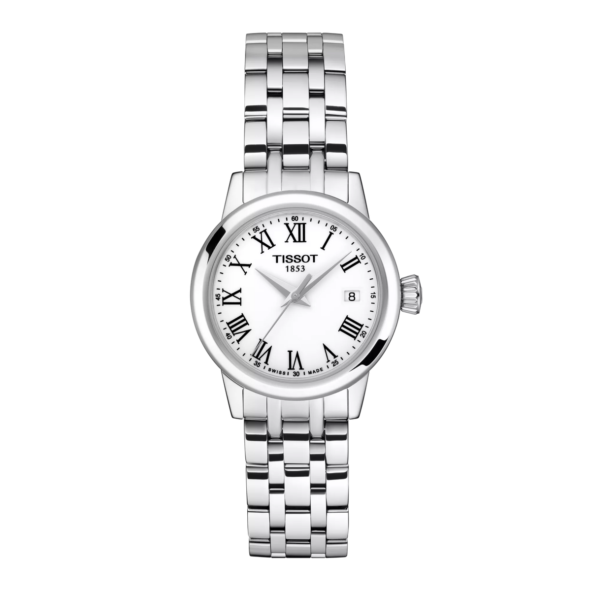Front view of the watch Tissot Classic Dream 28mm