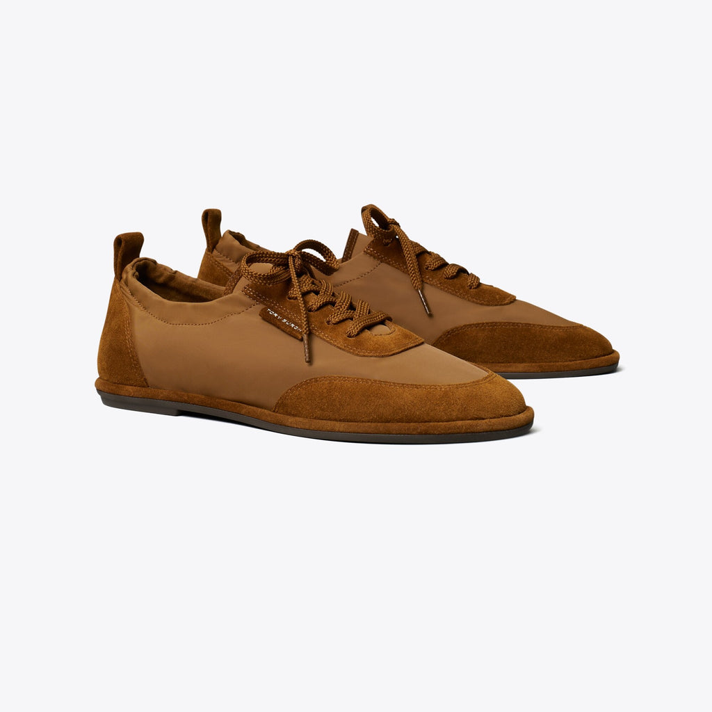 Tory Burch Ballet Sneaker - Dry Mesa / Cognac Brown