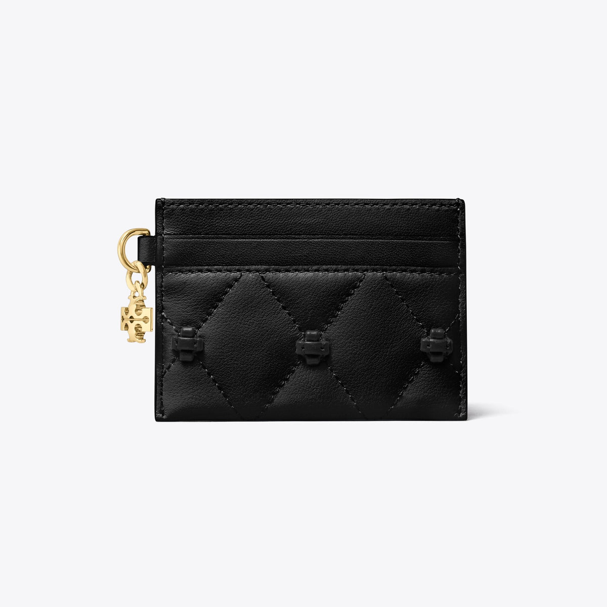 Tory Burch Bunny Knot Card Case - Black - 2