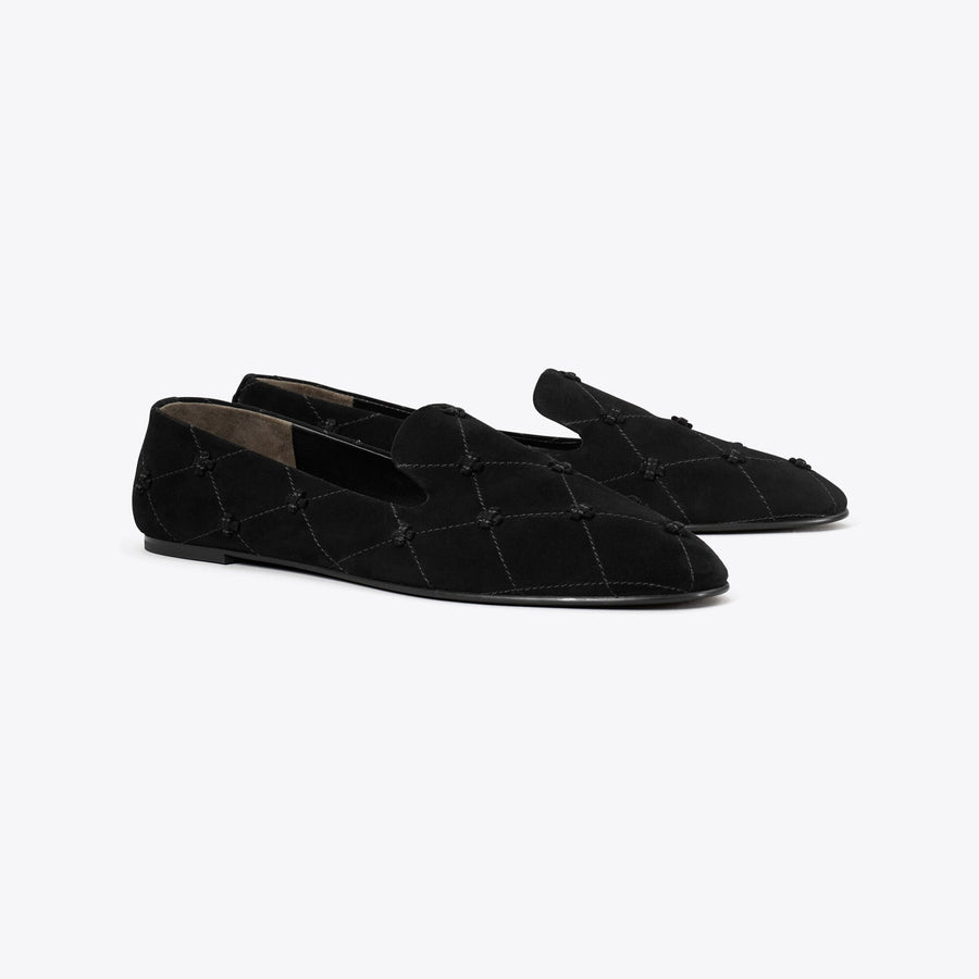 Tory Burch Bunny Knot Smoking Slipper