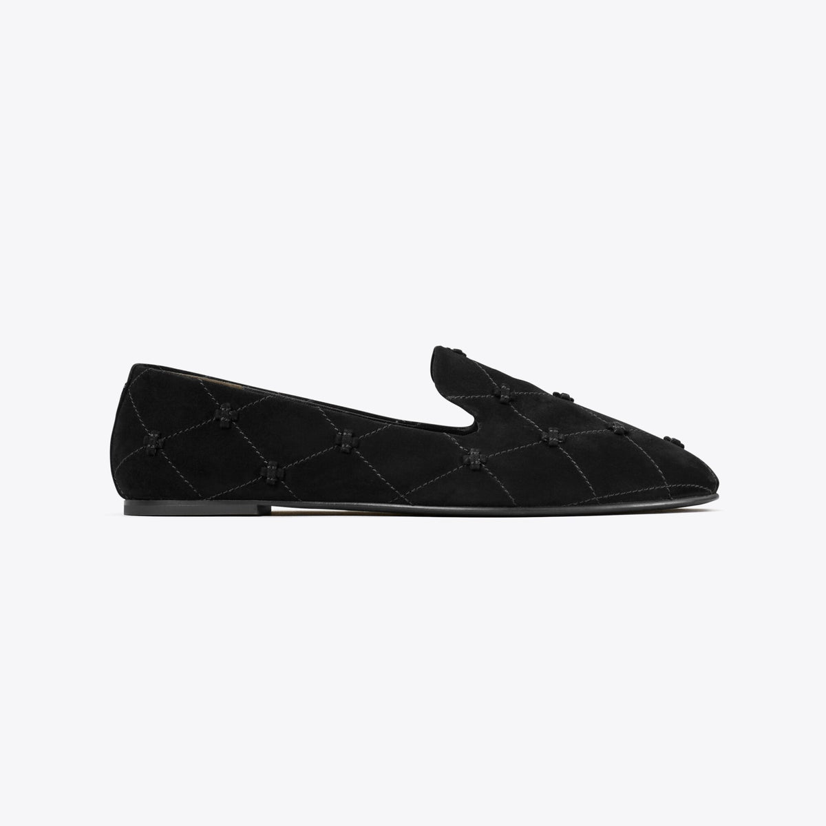Tory Burch Bunny Knot Smoking Slipper - Perfect Black - 3