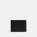 Coach Slim Billfold Wallet In Signature Leather - Black