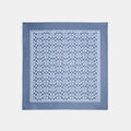 Coach Textured Signature Print Silk Square Scarf - Light Denim (Women's)