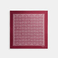 Coach Textured Signature Print Silk Square Scarf - Dark Fuschia (Women's)