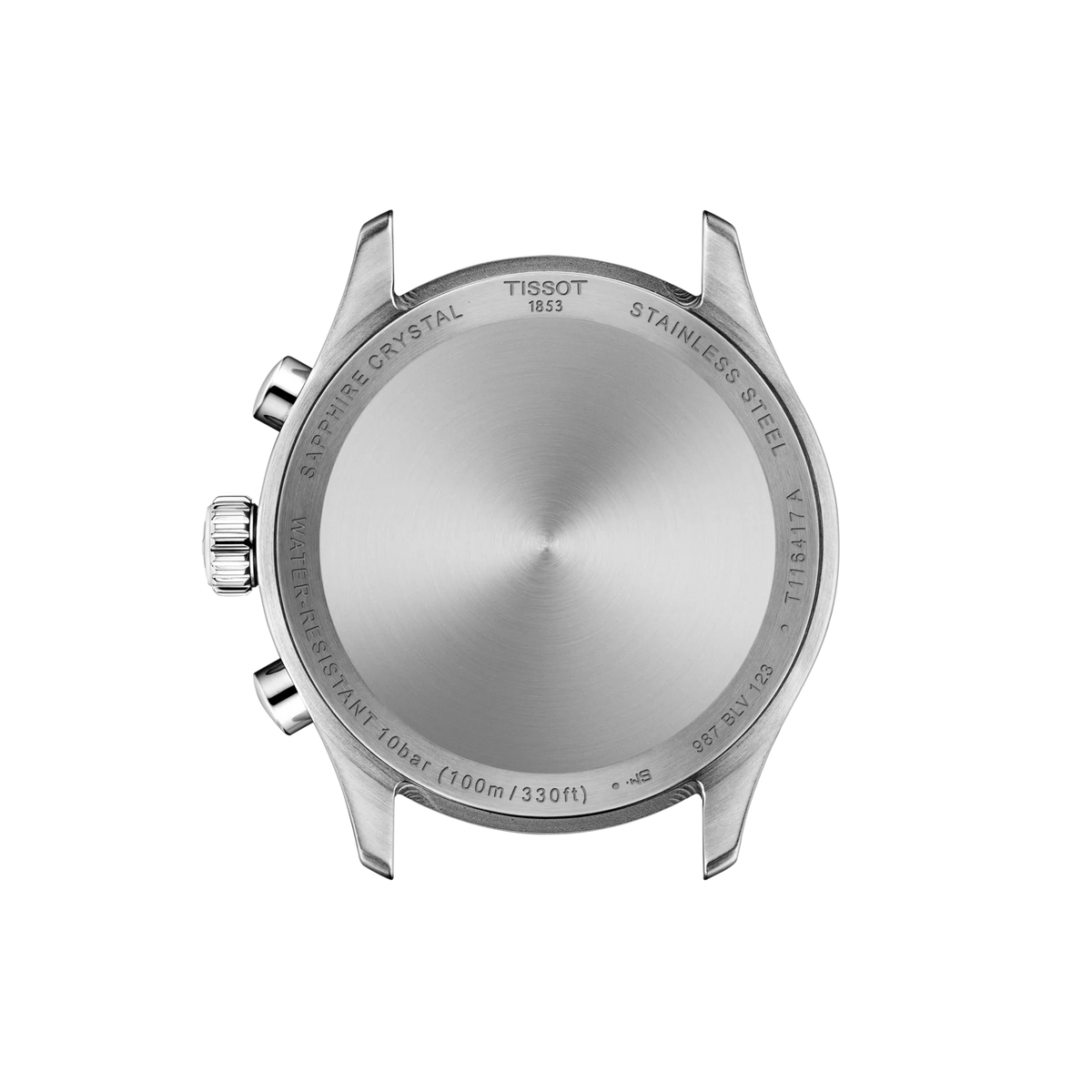 Back view of the watch case Tissot Chrono L 42mm