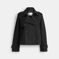 Coach Short Trench - Black (Women's)