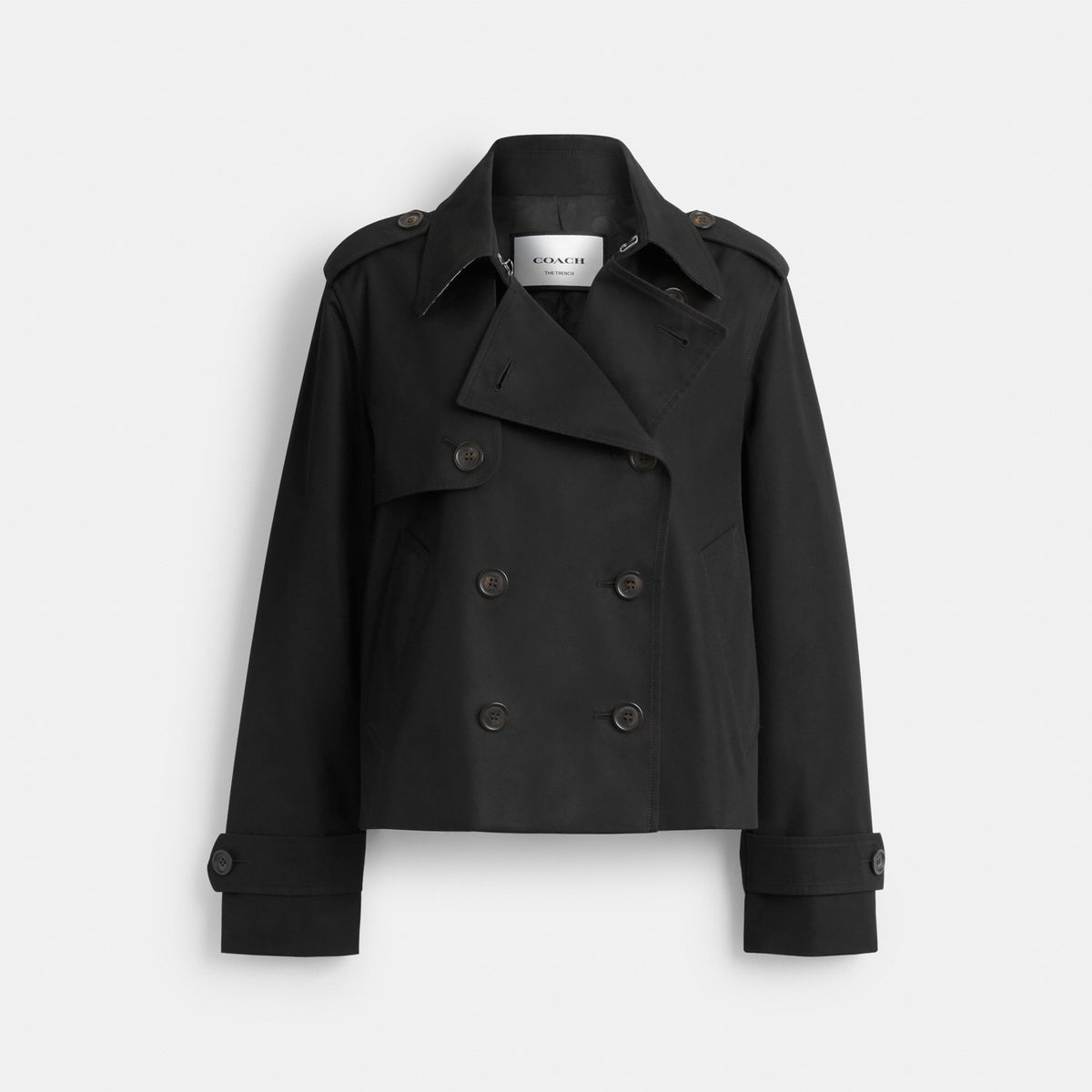 Coach Short Trench - Black (Women's)