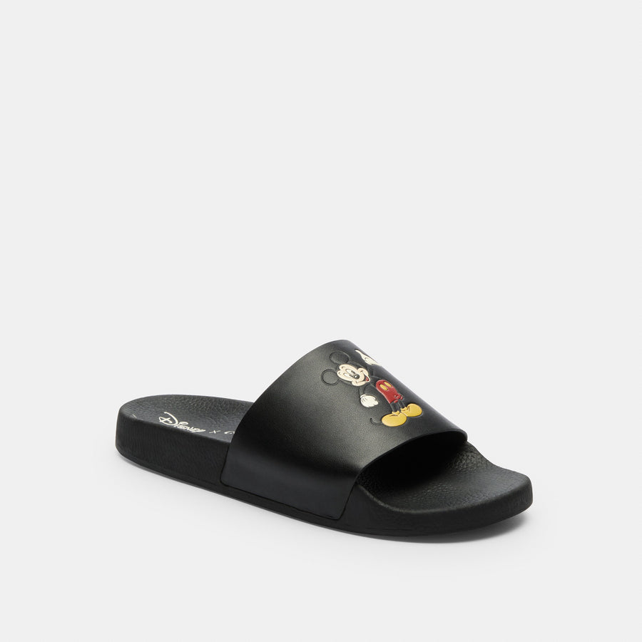 Coach Disney X Coach Slide With Mickey Mouse - Black (Men's)