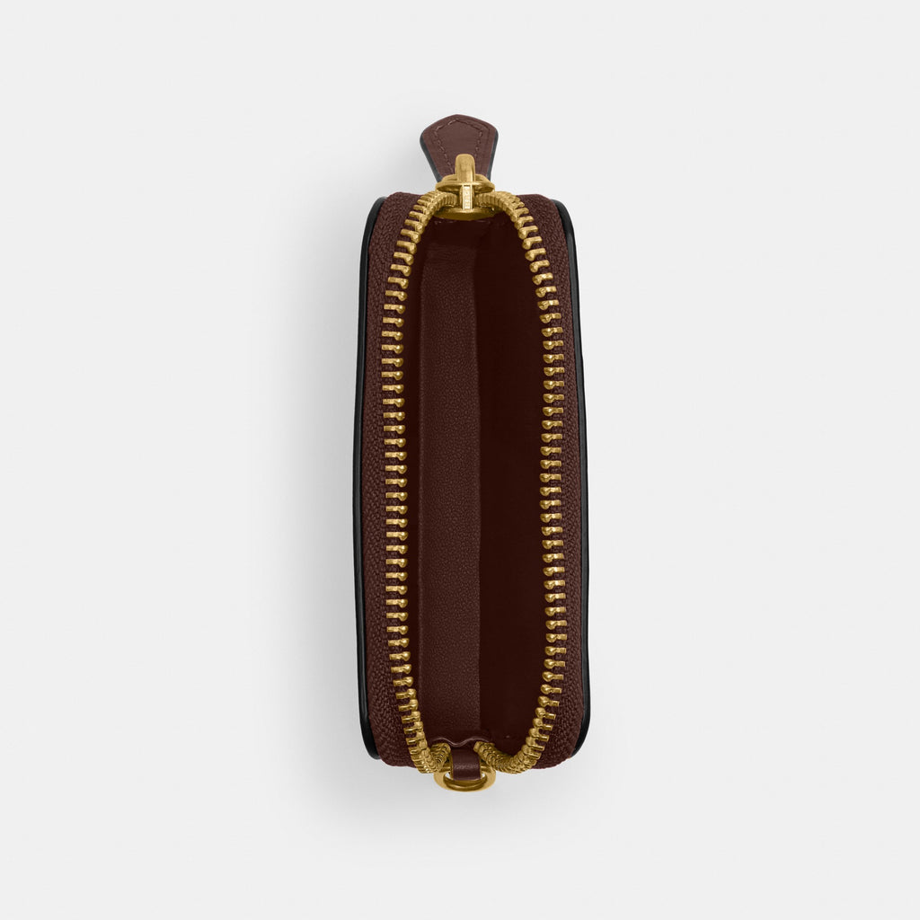 Coach Essential Chain Card Case - Brass/Maple (Women's)