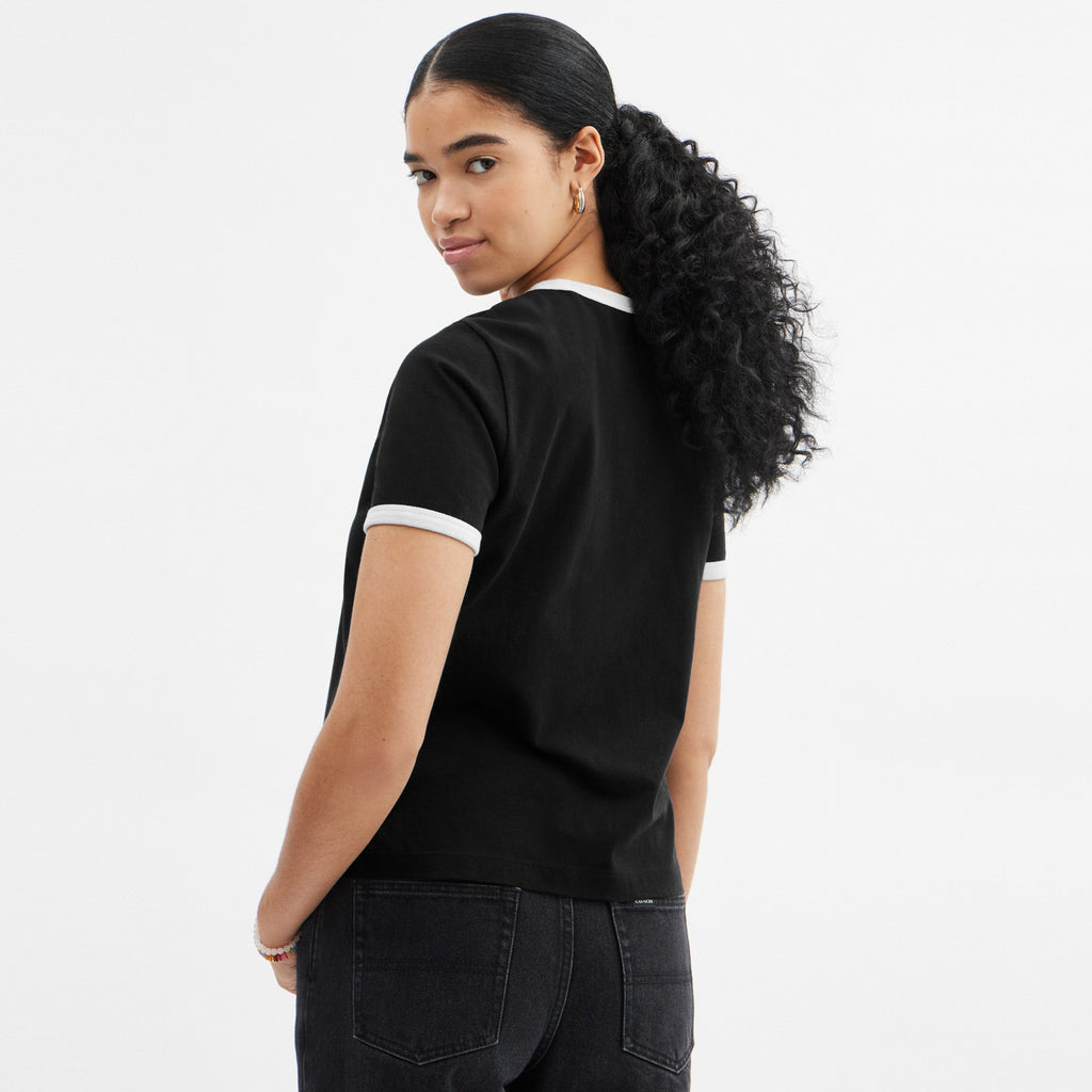 Coach Sporty Classic 70 S T-Shirt In Organic Cotton - Black (Women's)