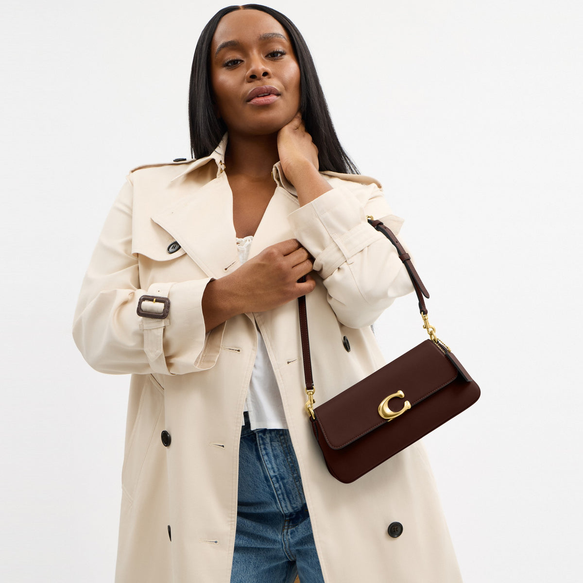 Coach Jet Shoulder Bag - Brass/Maple (Women's)