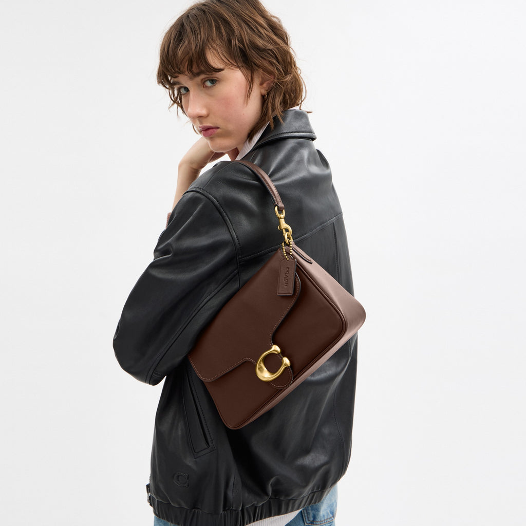 Coach Soft Tabby Shoulder Bag - Brass/Maple (Women's)