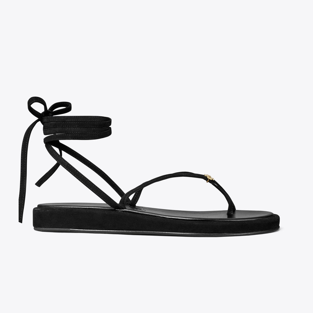 Tory Burch Capri Ankle Wrap Sandal - Black - 3