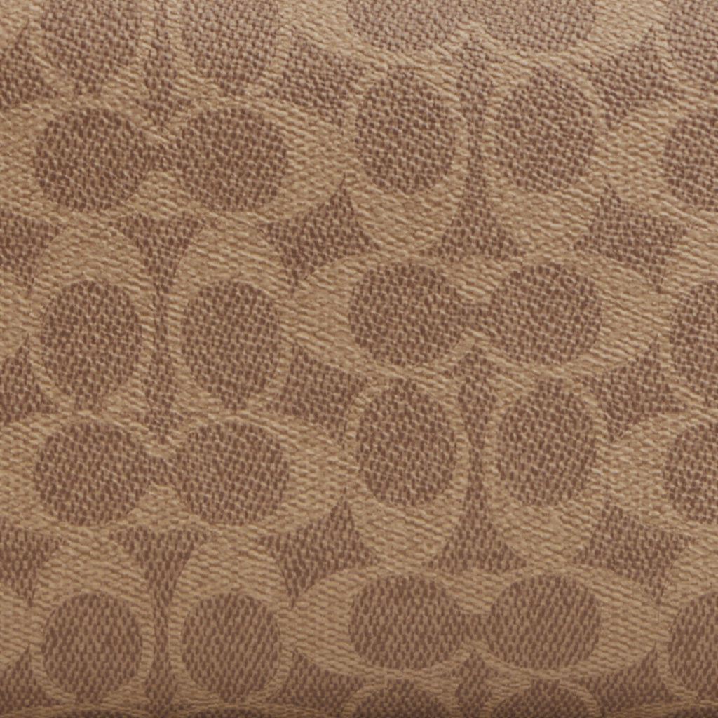 Coach Large Travel Kit In Signature Canvas - Gunmetal/Tan/Black