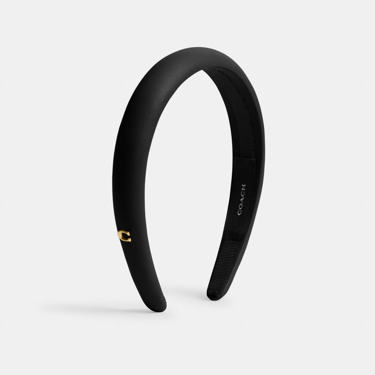 Coach Leather Headband - Black (Women's)