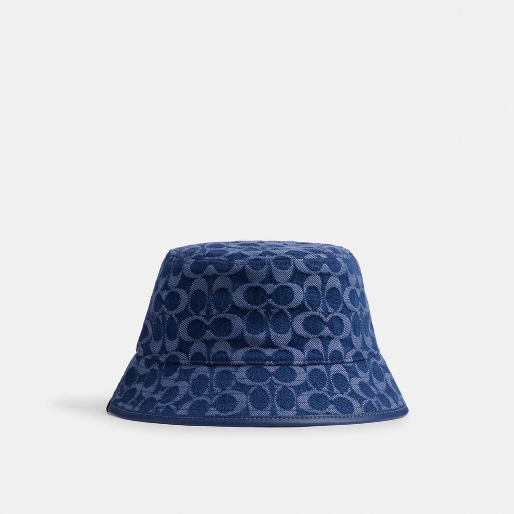 Coach Signature Denim Bucket Hat - Denim