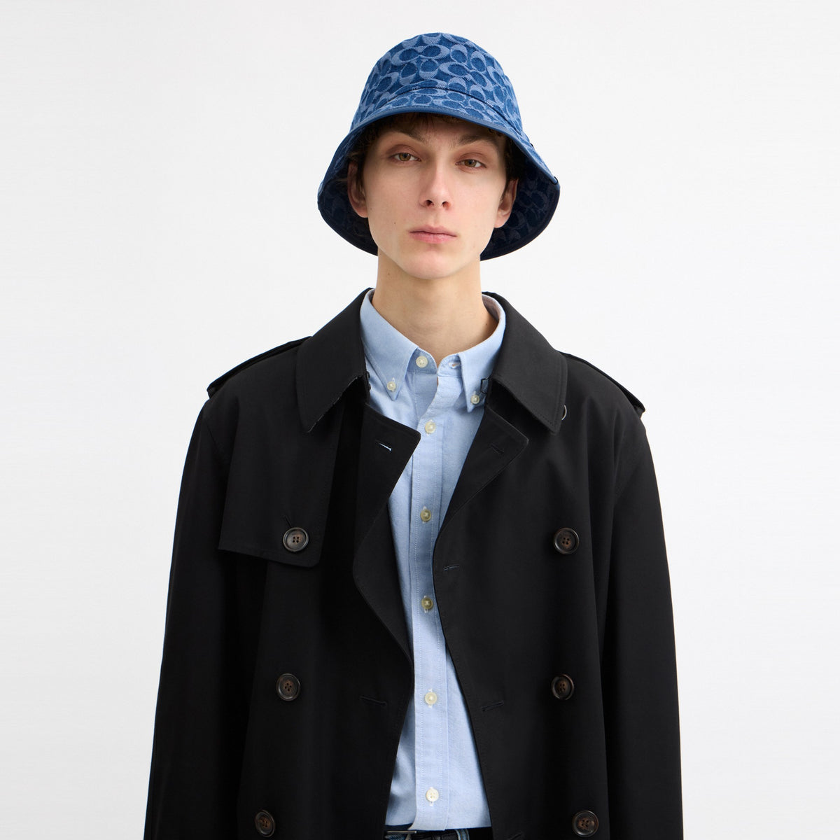 Coach Signature Denim Bucket Hat - Denim