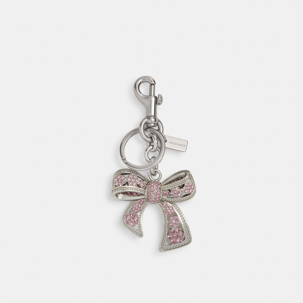 Coach Bow Bag Charm - Silver/Purple (Women's)