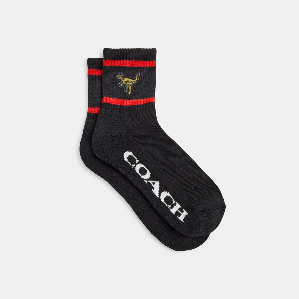 Coach Rexy Quarter Crew Socks - Black