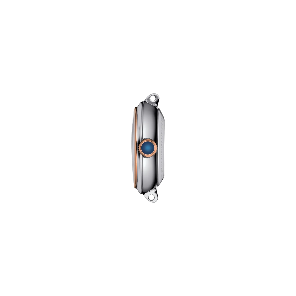 Profile view of the watch case Tissot Bellissima 29mm