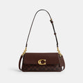 Coach Jet Shoulder Bag In Signature Canvas - Brass/Maple (Women's)