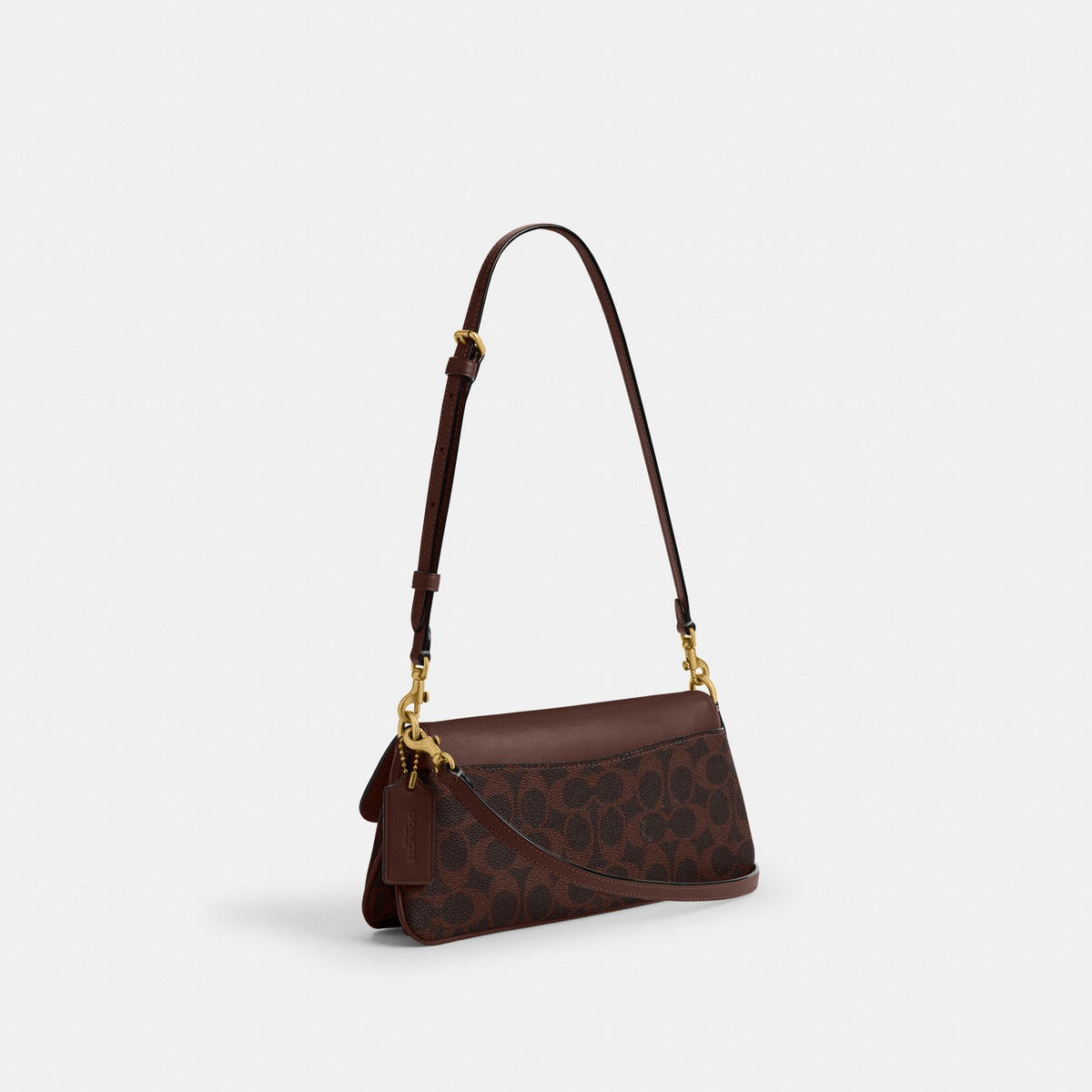 Coach Jet Shoulder Bag In Signature Canvas - Brass/Maple (Women's)