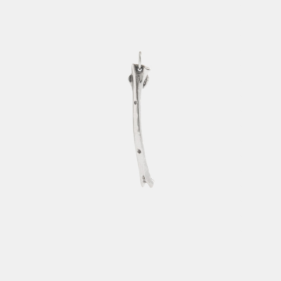 Coach Bone Single Earring - Silver (Women's)