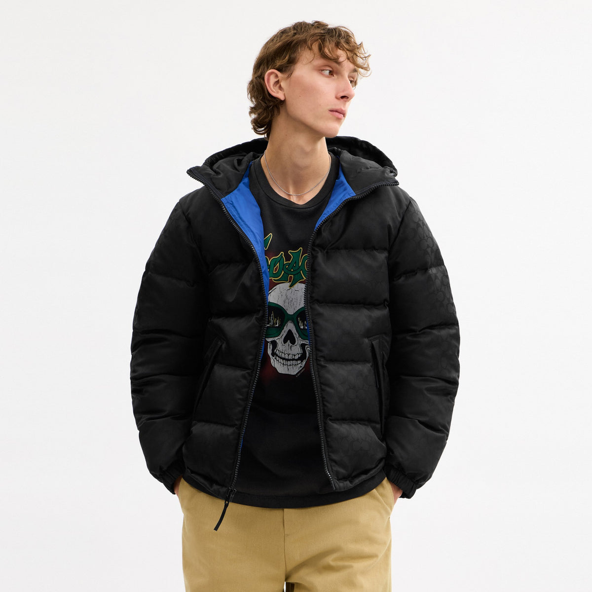 Coach Tonal Signature Down Jacket - Black (Men's)