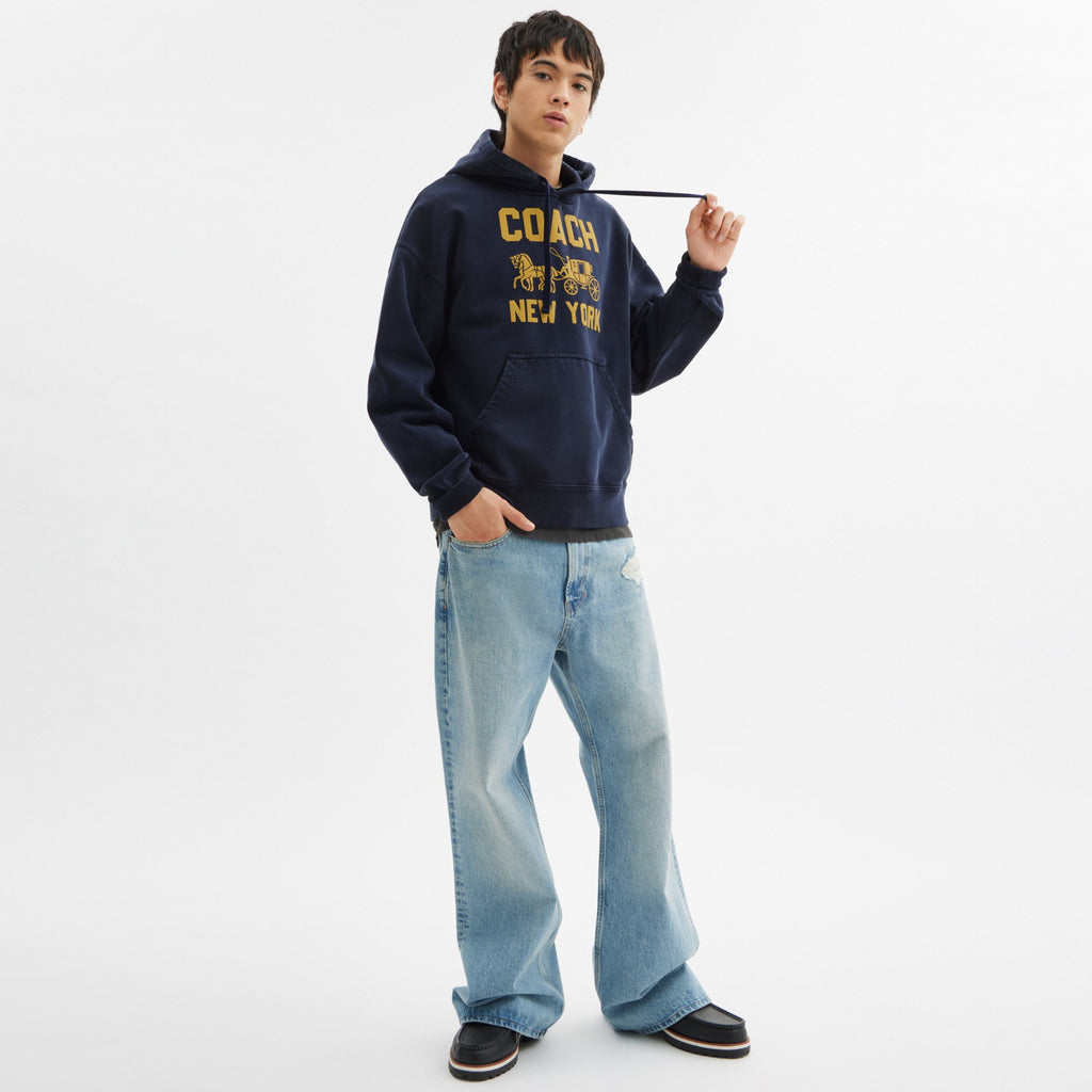 Coach Horse And Carriage Hoodie - Navy Blue (Men's)