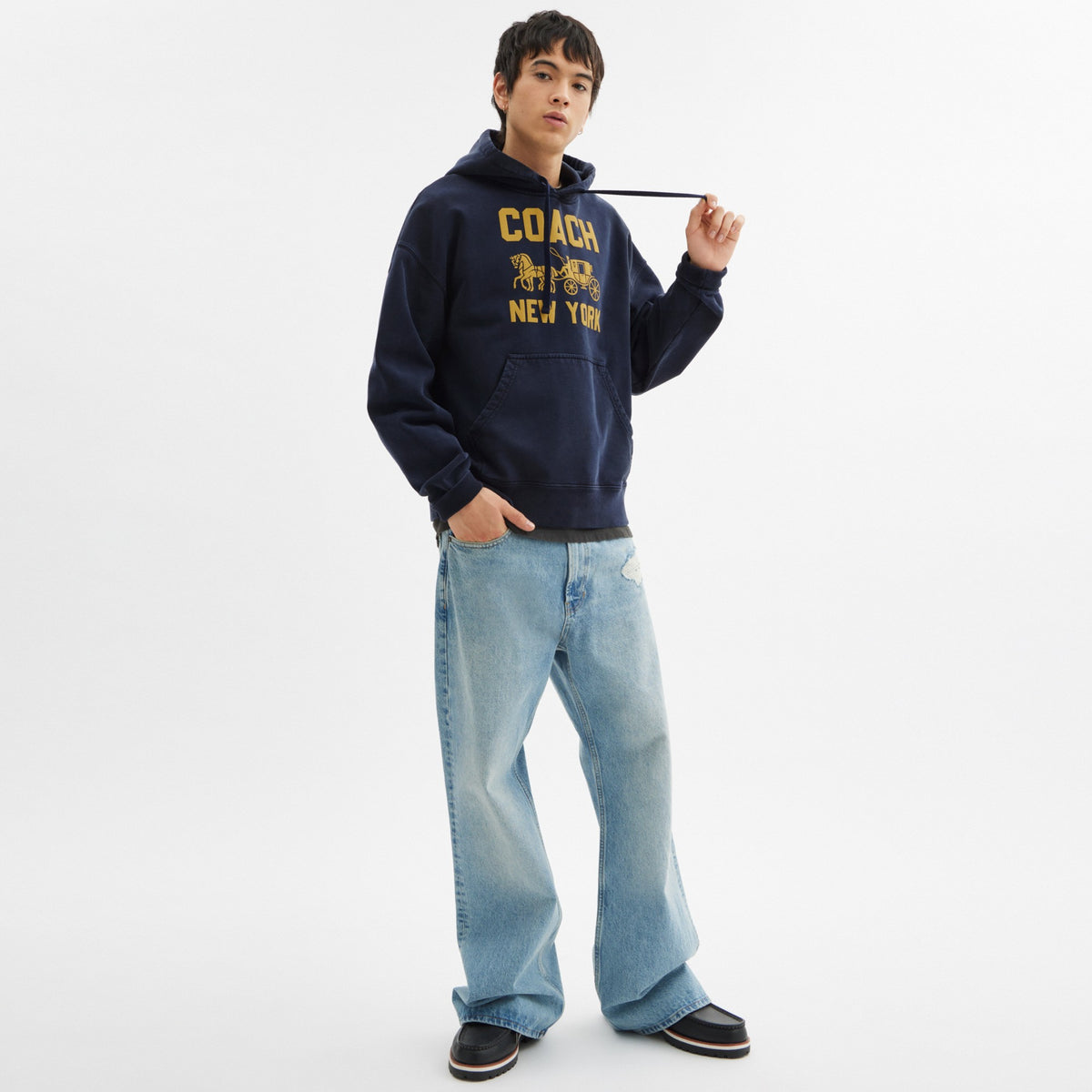 Coach Horse And Carriage Hoodie - Navy Blue (Men's)