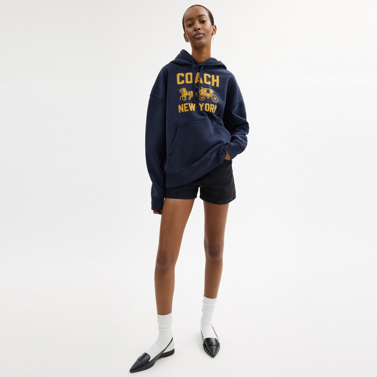 Coach Horse And Carriage Hoodie - Navy Blue (Men's)