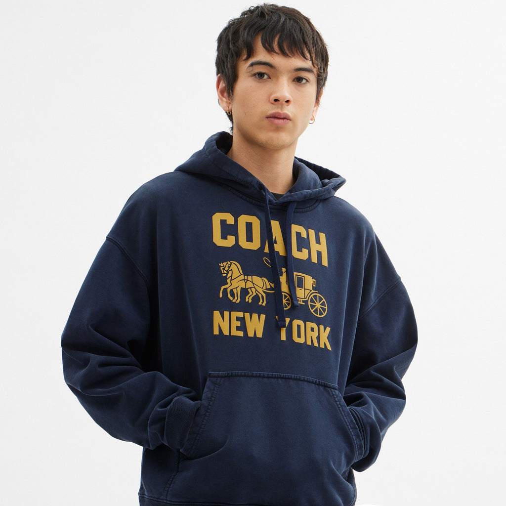 Coach Horse And Carriage Hoodie - Navy Blue (Men's)