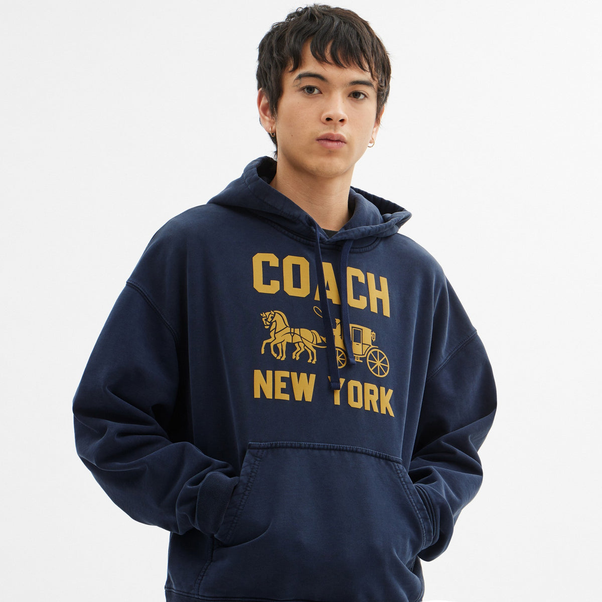 Coach Horse And Carriage Hoodie - Navy Blue (Men's)