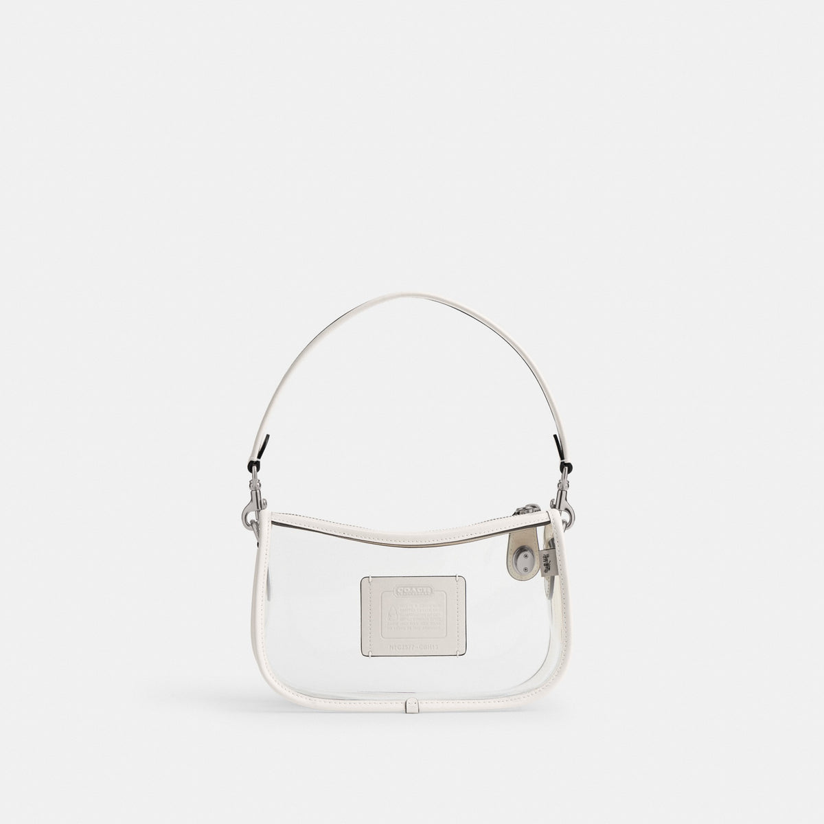 Coach Stadium Swinger Bag - Silver/Chalk (Women's)