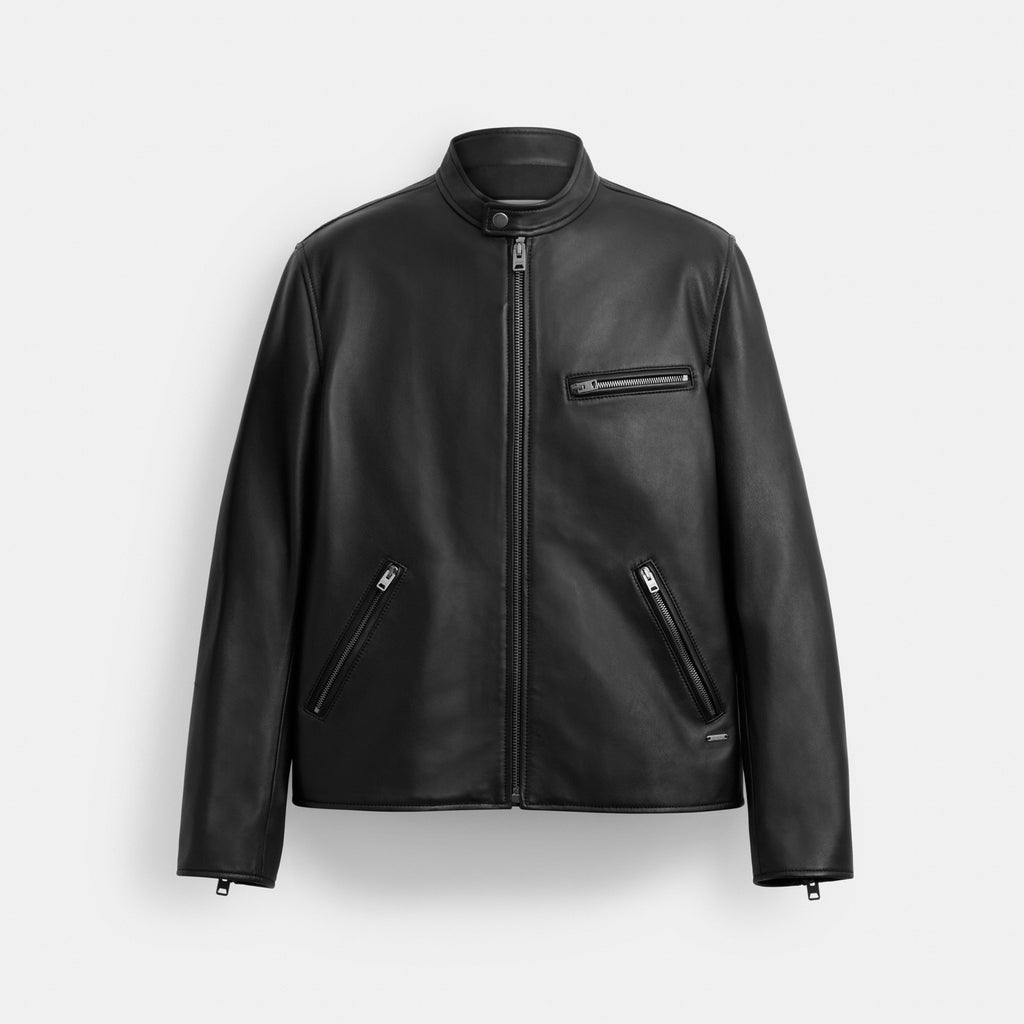 Coach Leather Racer Jacket - Black (Men's)