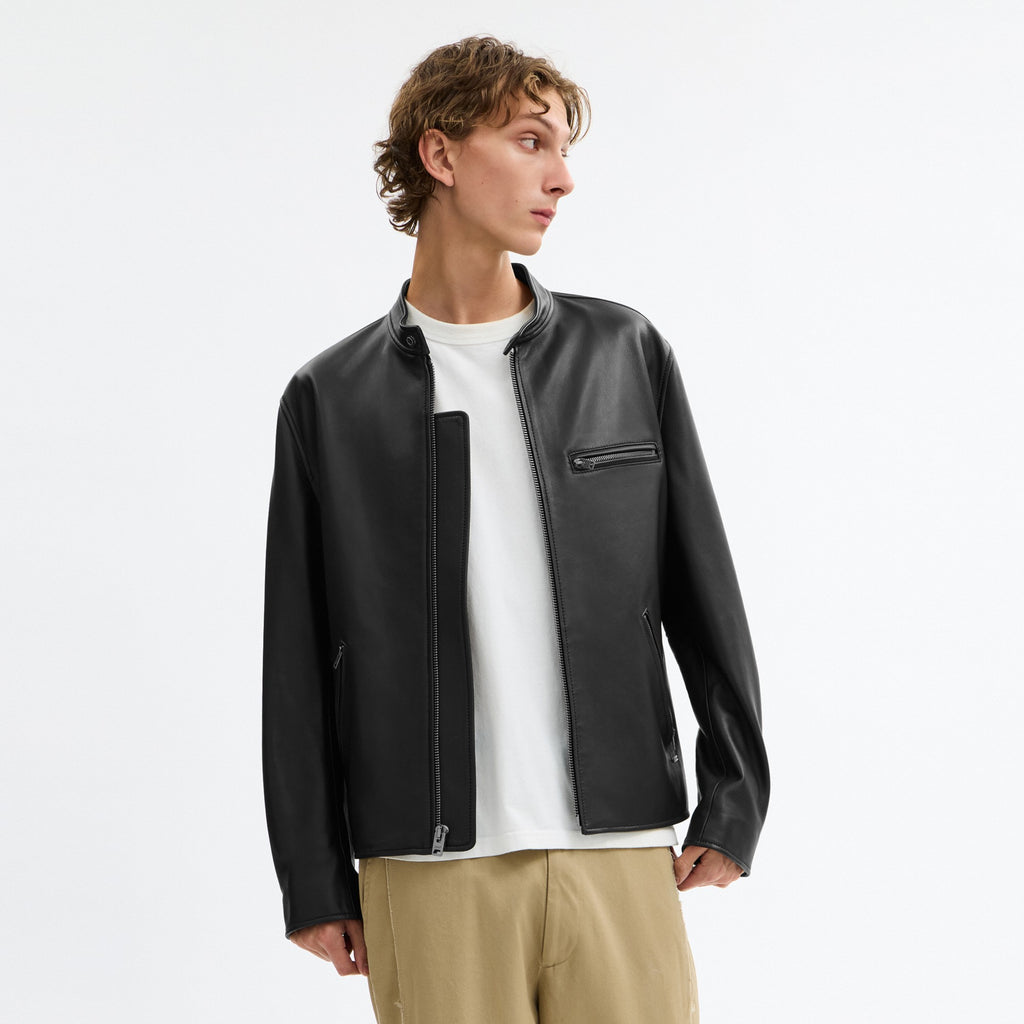 Coach Leather Racer Jacket - Black (Men's)
