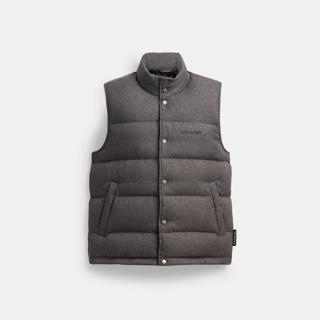 Coach Solid Down Vest - Dark Heather Grey (Men's)