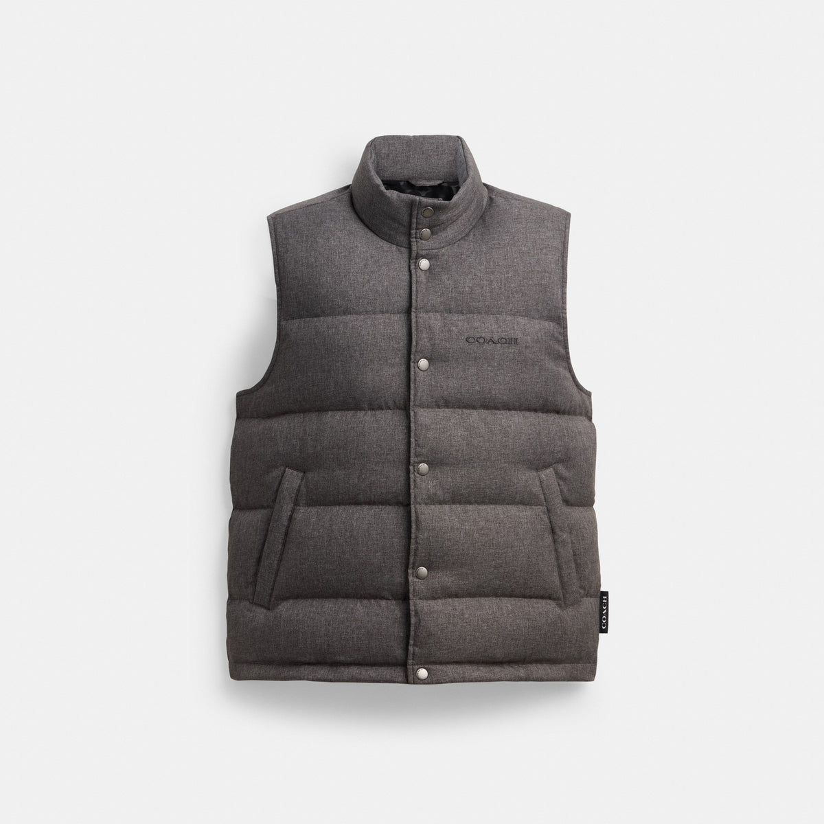 Coach Solid Down Vest - Dark Heather Grey (Men's)