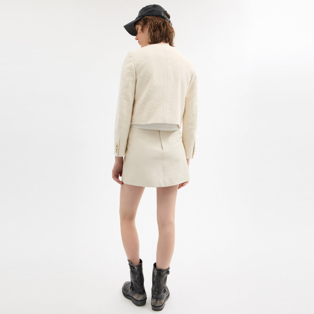 Coach Heritage C Boucle Jacket - Cream (Women's)