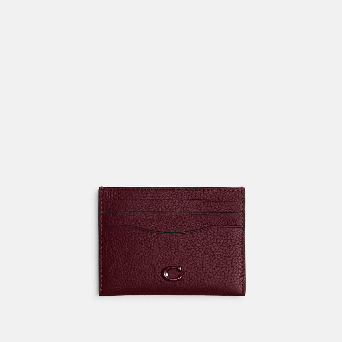 Coach Card Case - Light Maroon