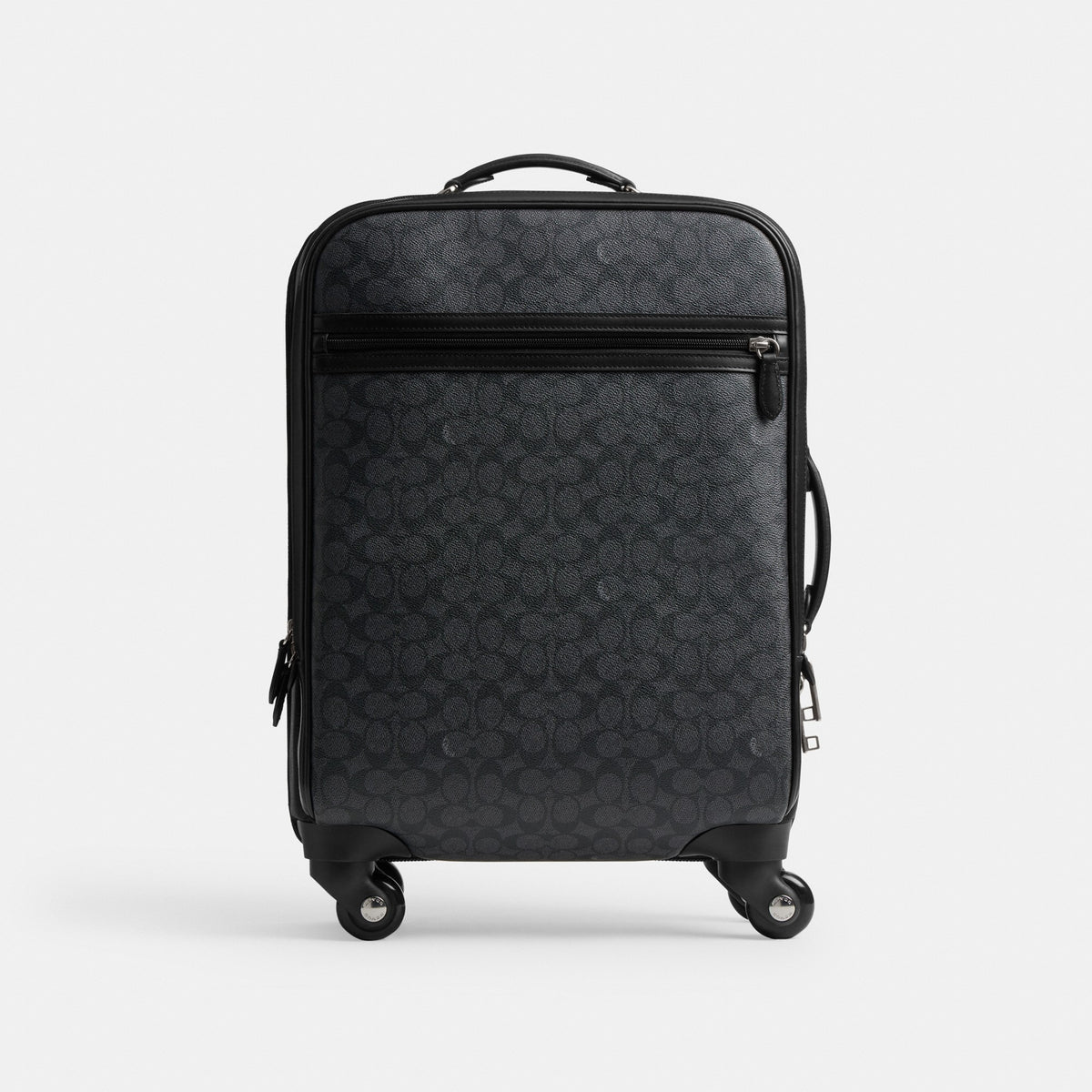 Coach Wheeled Carry On In Signature Canvas - Charcoal