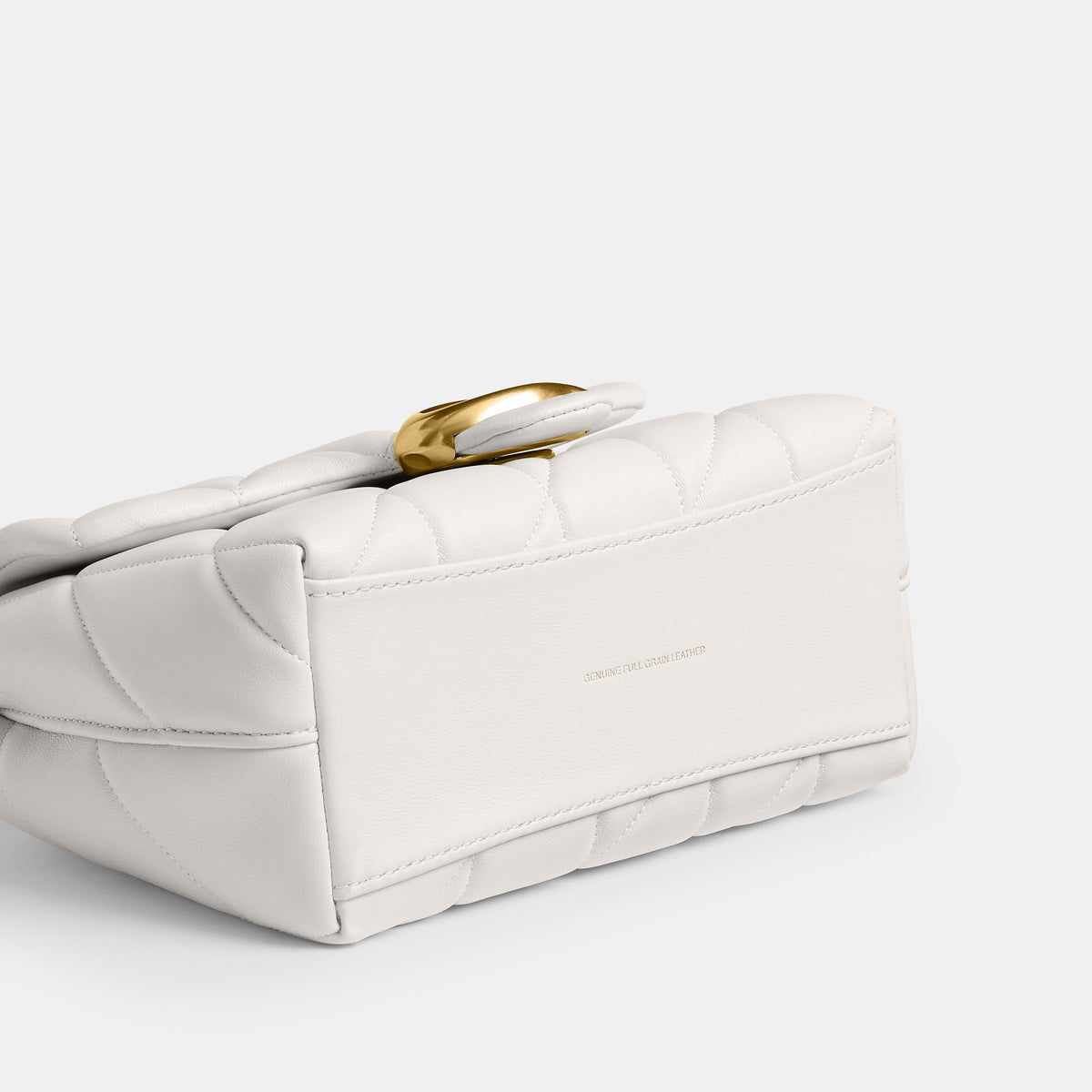Coach Tabby Top Handle Bag With Quilting - Brass/Chalk (4)