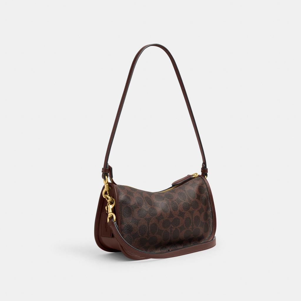 Coach Waverly Bag In Signature Canvas - Brass/Maple (2)
