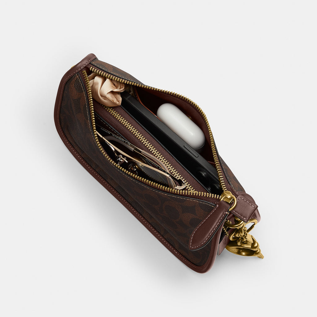 Coach Waverly Bag In Signature Canvas - Brass/Maple (6)