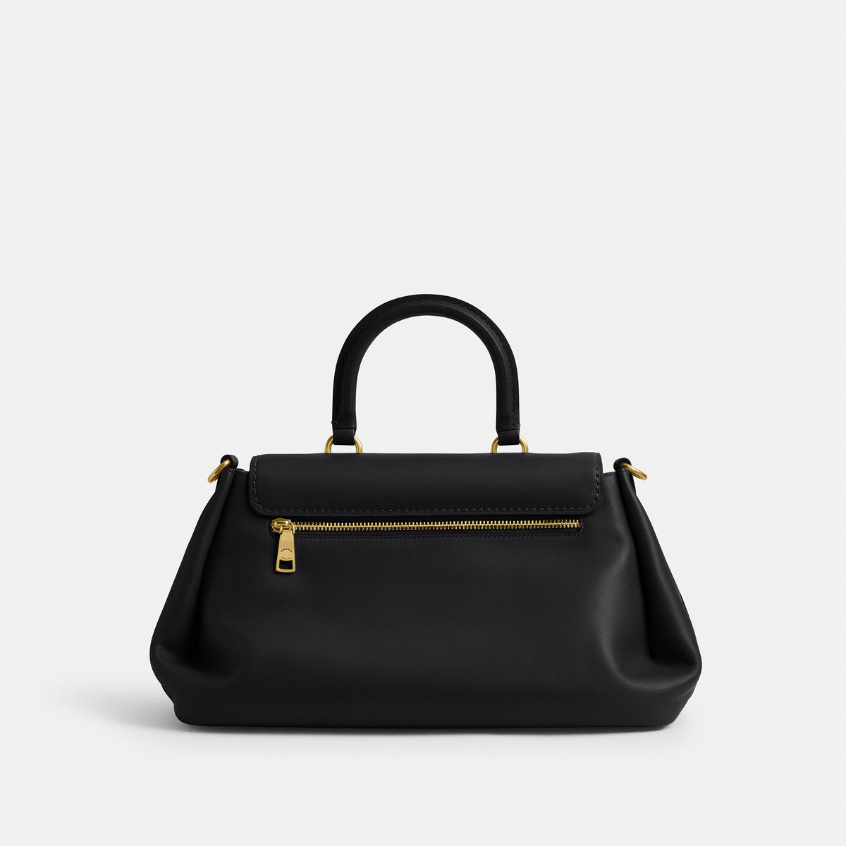 Coach Slouchy Rogue Top Handle Bag - Brass/Black (5)